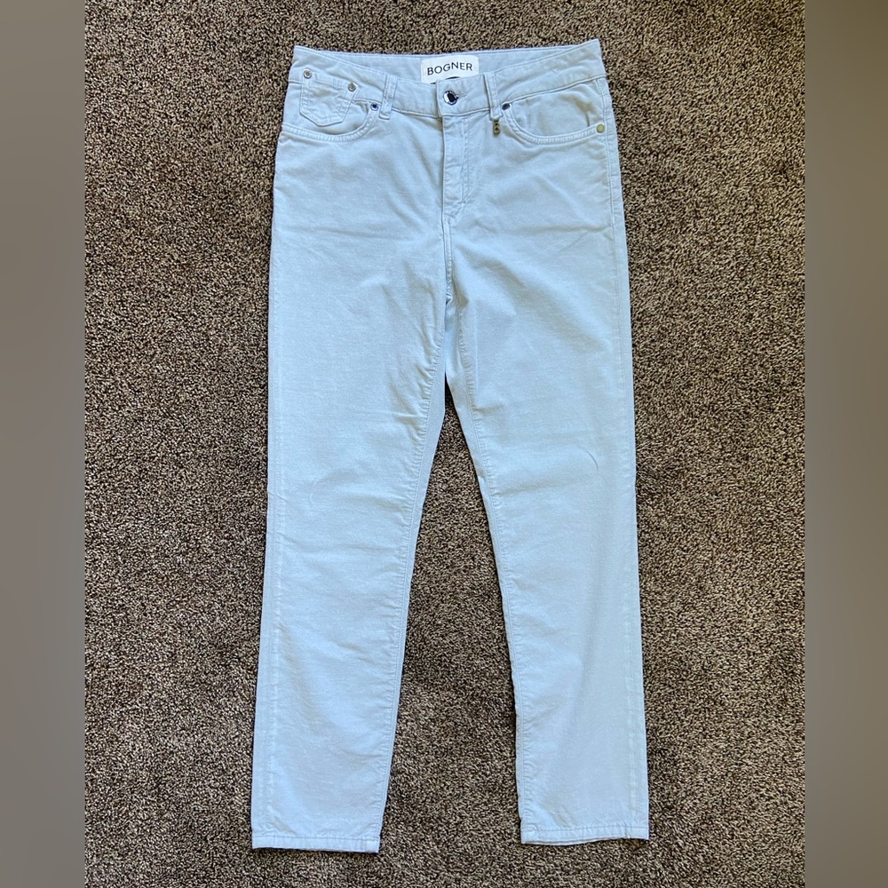 BOGNER Julie-C Slim Fit Pants Size 28 Light Grey